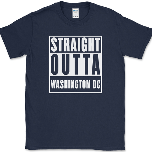 Straight Outta Washington DC T-Shirt lustig Humor Staat Stolz Geschenk USA Tee - Bild 6 von 10