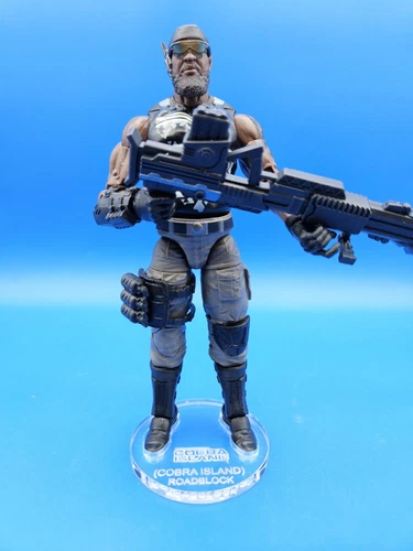 G.I. Joe Classified Roadblock (Cobra Island)🔥 Acrylic Base 🔥 Stand 🔥No Toy🔥 
