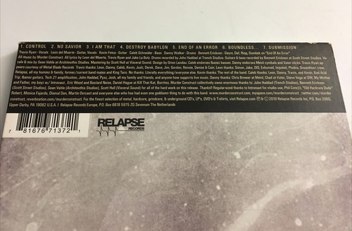 Murder Construct  EP CD Murder Construct - Picture 7 of 8