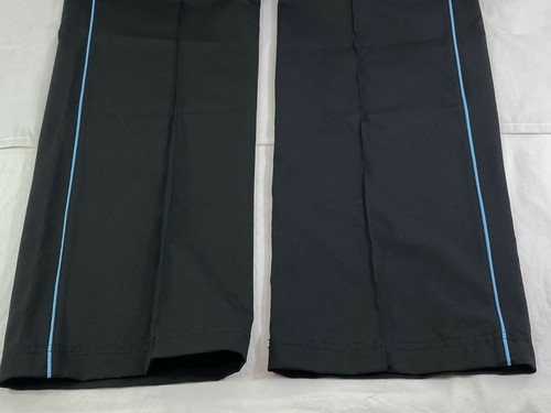 Nike Women's XS (0-2) Black Blue Stripe Pleated Front Track Training Pants - Picture 9 of 11