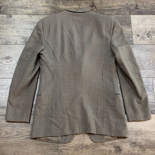 Vintage Giorgio Armani Le Collezioni Brown/Tan Plaid Sport Coat Blazer - 40 REG - Picture 9 of 13