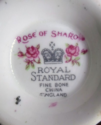 Royal Standard CREAMER ROSE OF SHARON Pink Roses Pattern English Fine Bone China - Picture 8 of 8