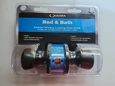 Bed and Bath Locking Door Knobs, Ultra Security. NEW/ SEALED