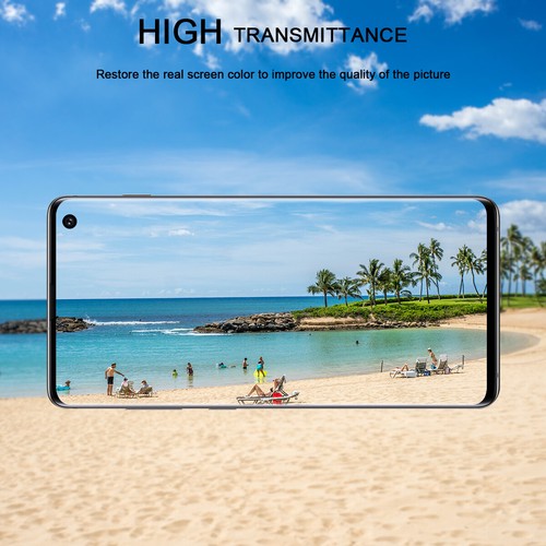 2 x Samsung Galaxy S10e S10 S10 Plus Full Cover Tempered Glass Screen Protector - Picture 5 of 16