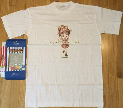 NOS vintage TOKIMEKI MEMORIAL t shirt L Yumi Saotome anime Konami gamer 90s - Picture 1 of 6