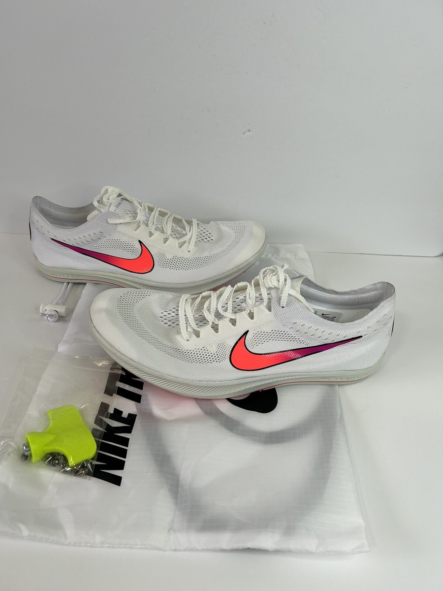 13 Men's Nike ZoomX Dragonfly Spikes Flash Crimson Hyper Jade
