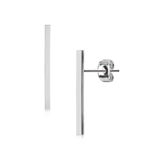 Ohrstecker Ohrringe Edelstahl Silber Ohrring 2 Stück Damen Modeschmuck EA-008 - Bild 2 von 5