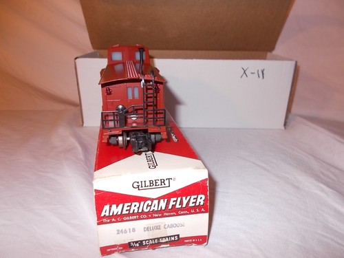 AMERICAN FLYER #935 DELUXE CABOOSE IN #24619 TRANSITION BOX LOT #X-14 - Picture 2 of 4