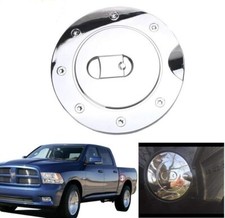 Chrome Fuel Tank Cap For Dodge Ram 1500 2500 3500 2009-2017 Car Gas Tank Vent...