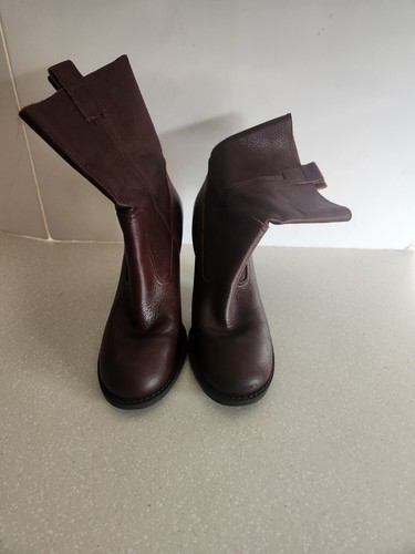 NINE & COMPANY WOMEN ANKLE BOOTS SIZE 8 BROWN LEATHER - Picture 4 of 13