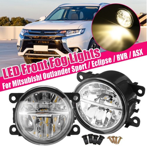 2x Left Right LED Bumper Fog Light Lamps For Mitsubishi Outlander 2007-2019 ASX - Picture 1 of 9