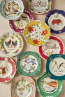 ANTHROPOLOGIE FULL COMPLETE SET LOU ROTA TWELVE 12 DAYS CHRISTMAS DESSERT PLATES
