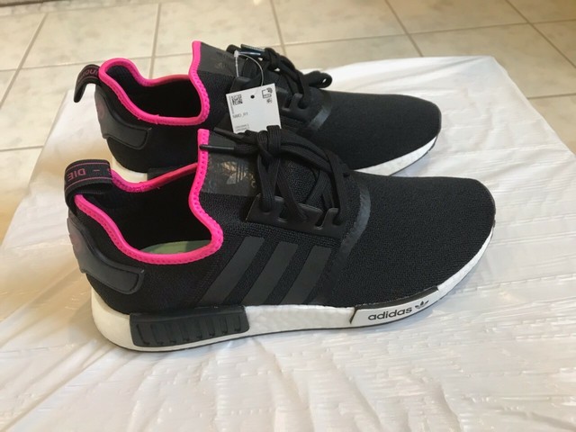 nmd r1 core black shock pink