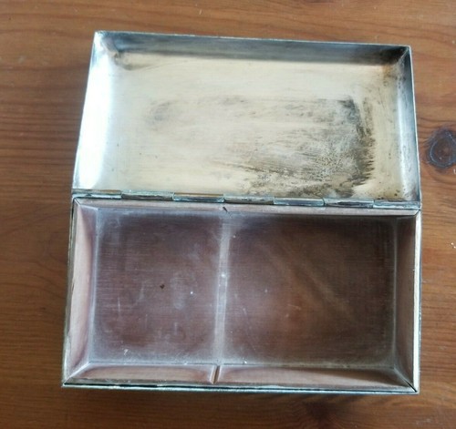 Vintage Wm Rogers & Son Paul Revere Silver Plate Cigarette or Trinket Box 3020 - Picture 7 of 11