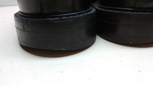 Bostonian Black Pebbled Leather Wingtip Brogue Oxford Lace Up Dress Men Shoes 9M - Picture 8 of 11