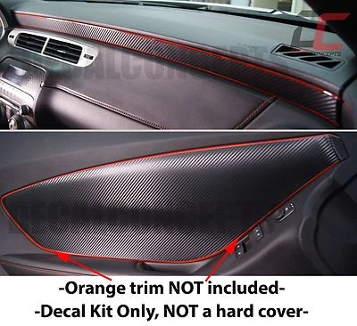 2010-2015 Camaro Carbon Fiber Interior Door Panel and Dash Trim Decal kit- Chevy - Image 1 of 4
