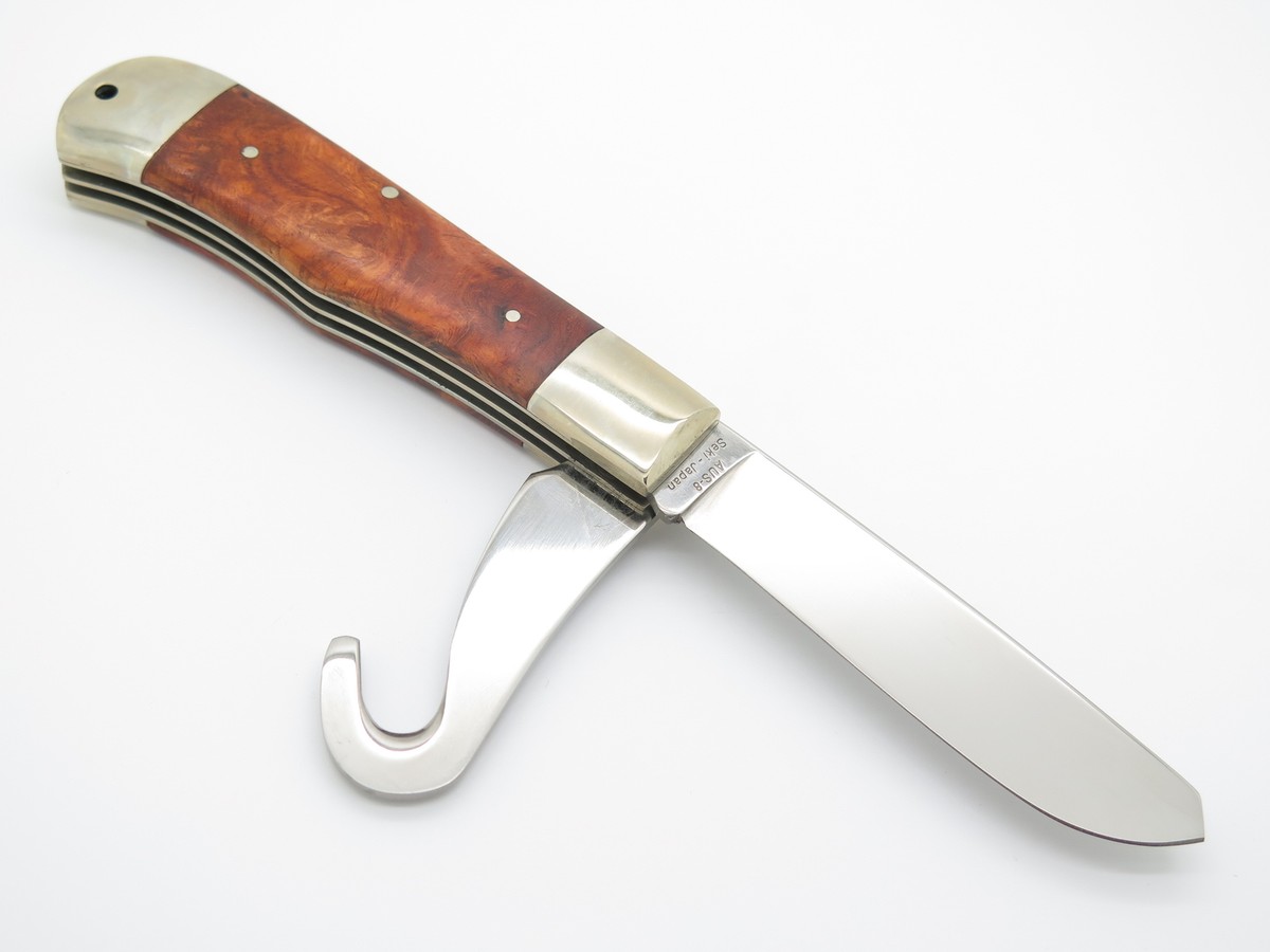 Vtg 2003 AG Russell Seki Japan AUS-8 Jumbo Guthook Trapper Vtg 2003 AG Russell Seki Japan AUS-8 Jumbo Guthook Trapper