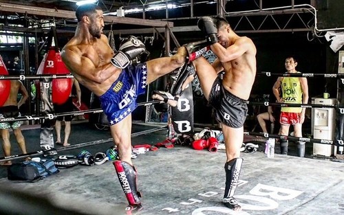 Protector de Boxeo de Ingule FIGHTER Muay Thai Karate Taekwondo Protector Seguro Hecho en TH - Imagen 6 de 9