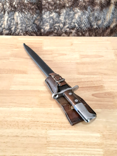 Swiss Army Bayonet Knife NEUHAUSEN SIG M1918 Schmidt Rubin Frog 1WW 2WW - Picture 22 of 23