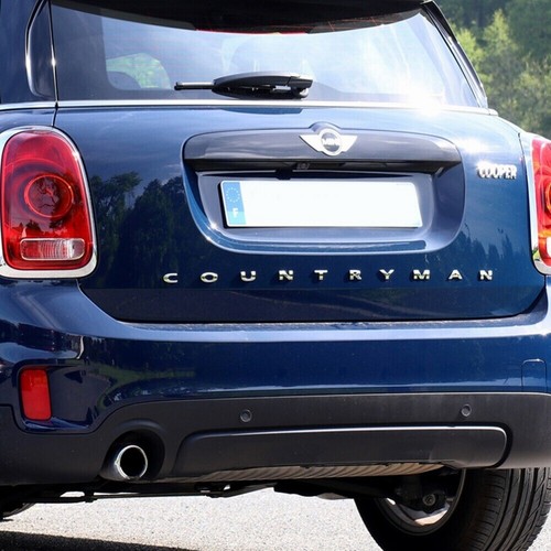 Für MINI Cooper Countryman Hecklappe Kofferraum Emblem Aufkleber Schwarz/Silber* - Picture 3 of 8