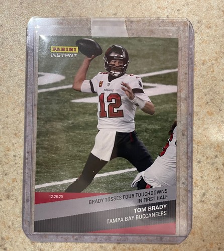 2020 PANINI INSTANT TOM BRADY 4 First Half TOuchdowns Vs Detroit CARD 94 Made Sp - Picture 2 of 3
