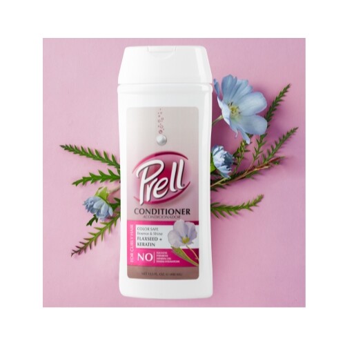 Curly Hair Bliss: Prell Flaxseed + Keratin 4-Pack Conditioner 13.5 fl.oz - Picture 2 of 8