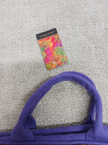Laurel Burch Floral Bag Full Wrap Around Zip Art Handle Neu ohne Etikett - Bild 3 von 15