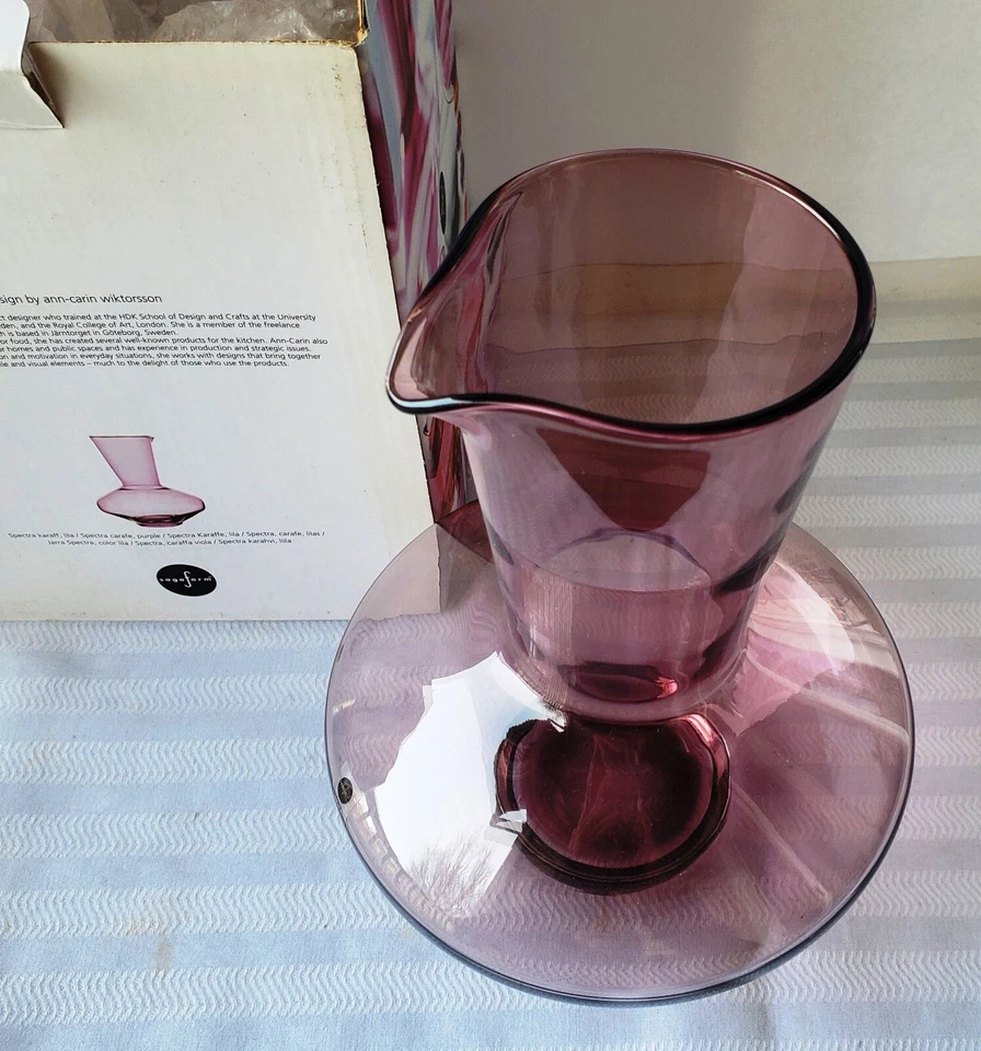 Sagaform Sweden Spectra Carafe, Purple – Scandinavian Design - NEW IN BOX - Image 2 of 4