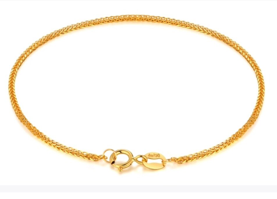18k　チェーンブレスレット au750. b002 TIFFANY&Co. ティファニー T ナロー チェーン ブレスレット