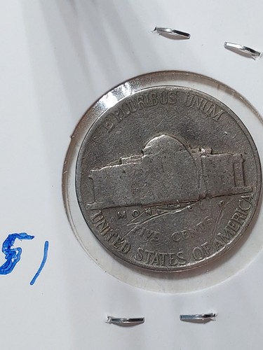 1940 Jefferson Nickel Error- Misshapen Nose No Mint Mark - Picture 2 of 2