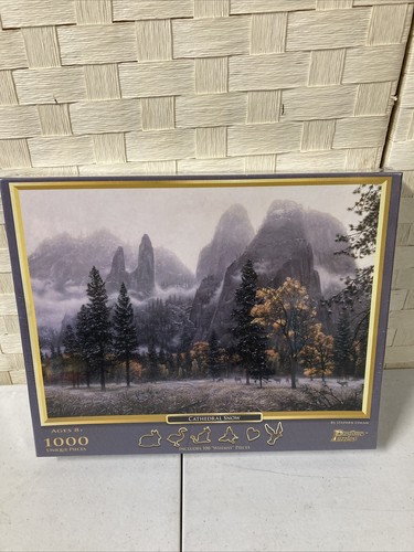 Pastime Puzzles 1000 Piece Puzzle CATHEDRAL SNOW by Stephen Lyman Sealed