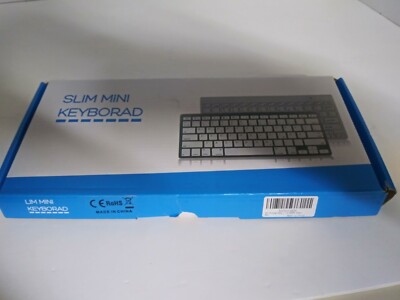 Slim Mini Keyboard Black multimedia with 78 keys Ultra-thin & asthetic design (T