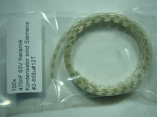 100x 470nF 63V ceramic capacitor smd Siemens #2-85$u#5f