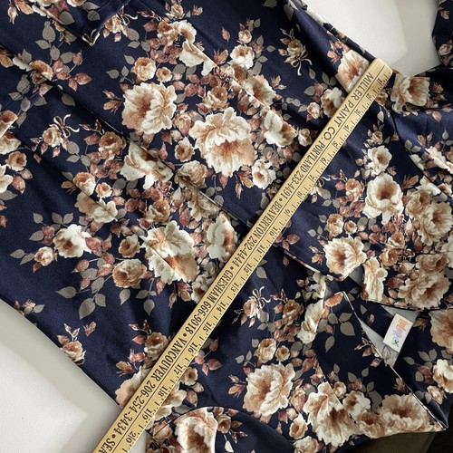 Lularoe Womens Gwen Floral Open Blazer Jacket Size S Navy Blue Long Sleeve - Picture 9 of 10