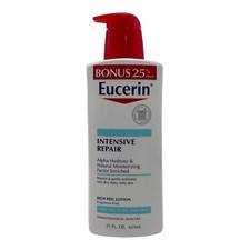 Eucerin Intensive Repair Rich Lotion 21 oz Dry Flaky Ashy Skin Discontinued HTF