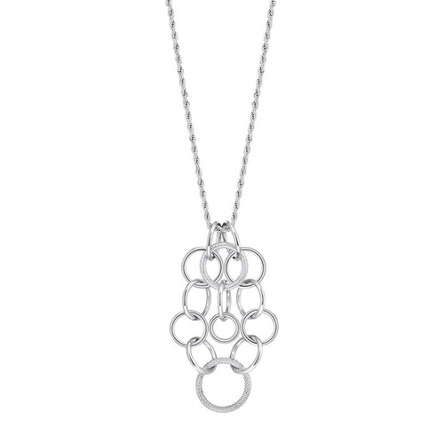 MORELLATO COLLANA DONNA RODIATA IN ARGENTO ,COLLEZIONE ESSENZA, LUNGHEZZA 45 Cm - Foto 3 di 4