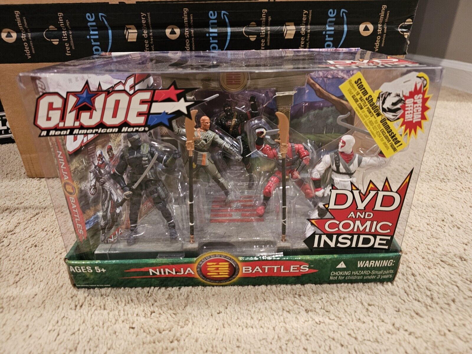 GI Joe 3.75” Ninja Battles 5-Pack w/ DVD & Comic Book 2004 MISB