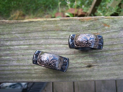 1" Redfield Engraved Low Rifle Scope Rings Marked "66" ~M-40~ 4 Screws - Picture 1 of 4