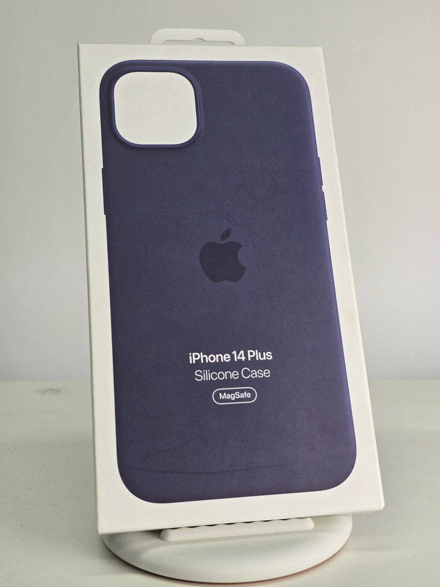 Genuine Apple iPhone 14 Plus Silicone Case w/Magsafe - Storm Blue - New Genuine Apple iPhone 14 Plus Silicone Case w/Magsafe - Storm Blue - New