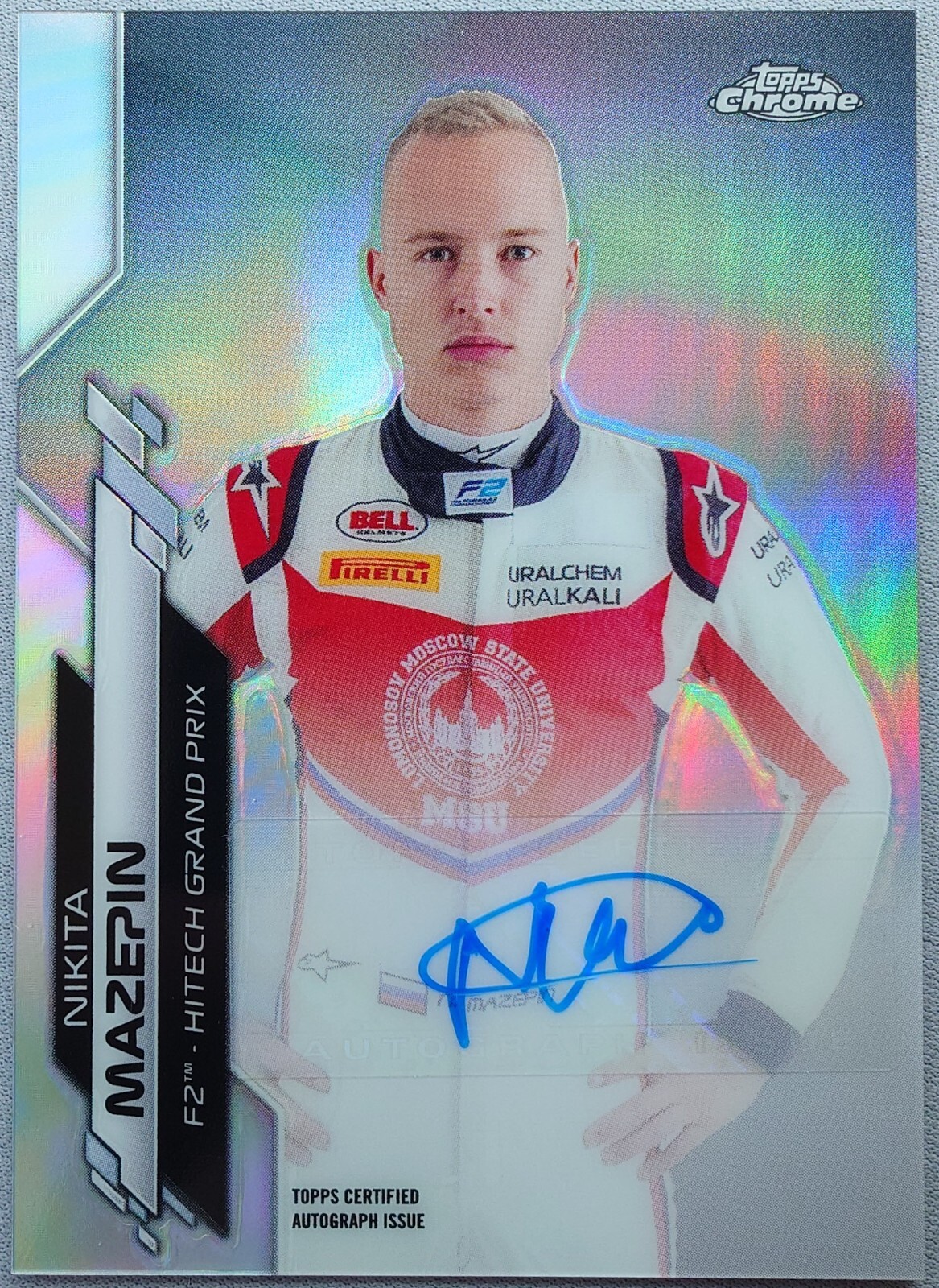 2020 Topps Chrome F1 NIKITA MAZEPIN Auto Refractor /346 #F1A-NM