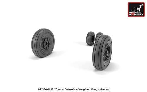 Armory Models AR AW72331 Scale 1/72 F-14A/B Tomcat early type wheels w/ weighted - Bild 11 von 24