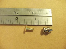 12MM 1/2" Nickel Plated Rivet Back Dog Collar Spikes Studs Punk Rock (100 pack)