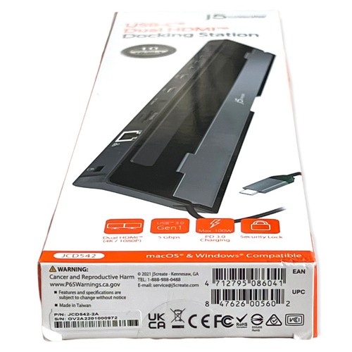 j5create USB-C Dual HDMI Dockingstation Neu im Karton - Bild 5 von 7