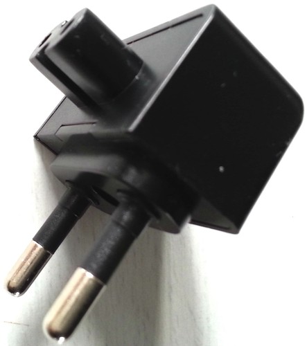 Enchufe de red europeo de 2 pines a IEC C7 figura 8 tipo adaptador de corriente alterna, cargador de pared - Imagen 2 de 4