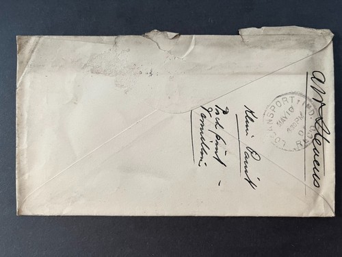 1901 US District Court Frank Swigart Logansport Indiana City Flag Cancel Cover - Picture 2 of 2