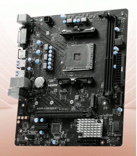 Placa madre de escritorio para juegos MSI B450M-A PRO MAX II - Chipset AMD B450 - Socket AM - Imagen 3 de 6