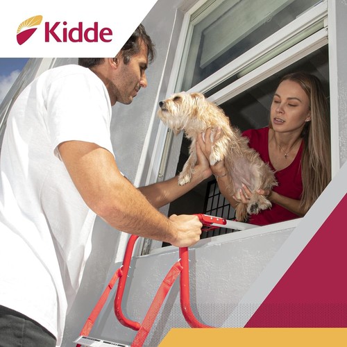 Kidde KL-2S Two-Story Fire Escape Safety Ladder With Anti-Slip Rungs 13-Foot - Picture 6 of 6