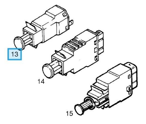 Brake Light Switch Vauxhall Meriva A Mk1 2003 to 2010 All Models NEW 9149766 - Picture 5 of 12