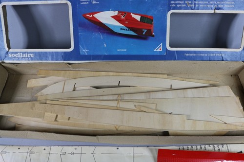 ZF040 Socllaire maquette bateau bois WI-31 le winner 600x180mm hors bord france - Picture 6 of 7
