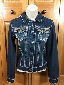 womens jean jacket with bling